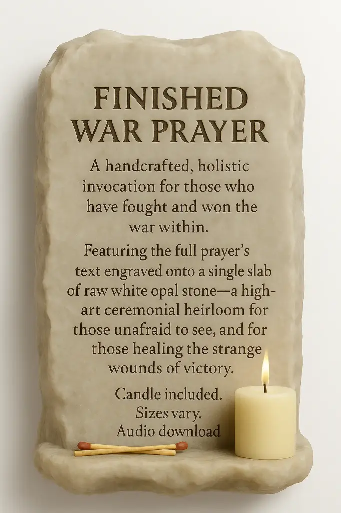 Finished War Prayer