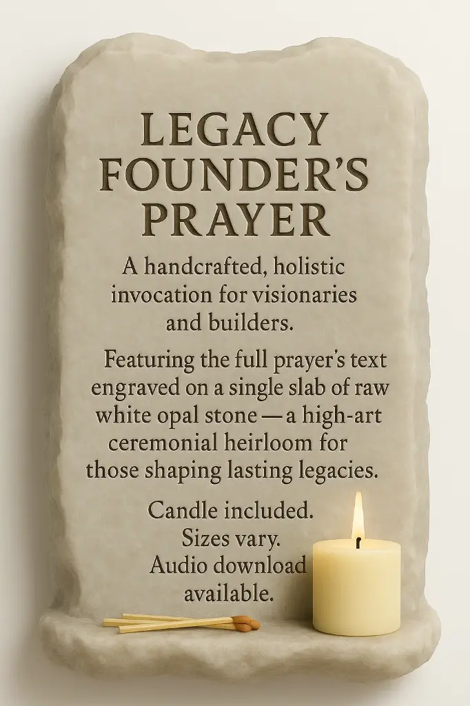 LEGACY FOUNDER'S PRAYER